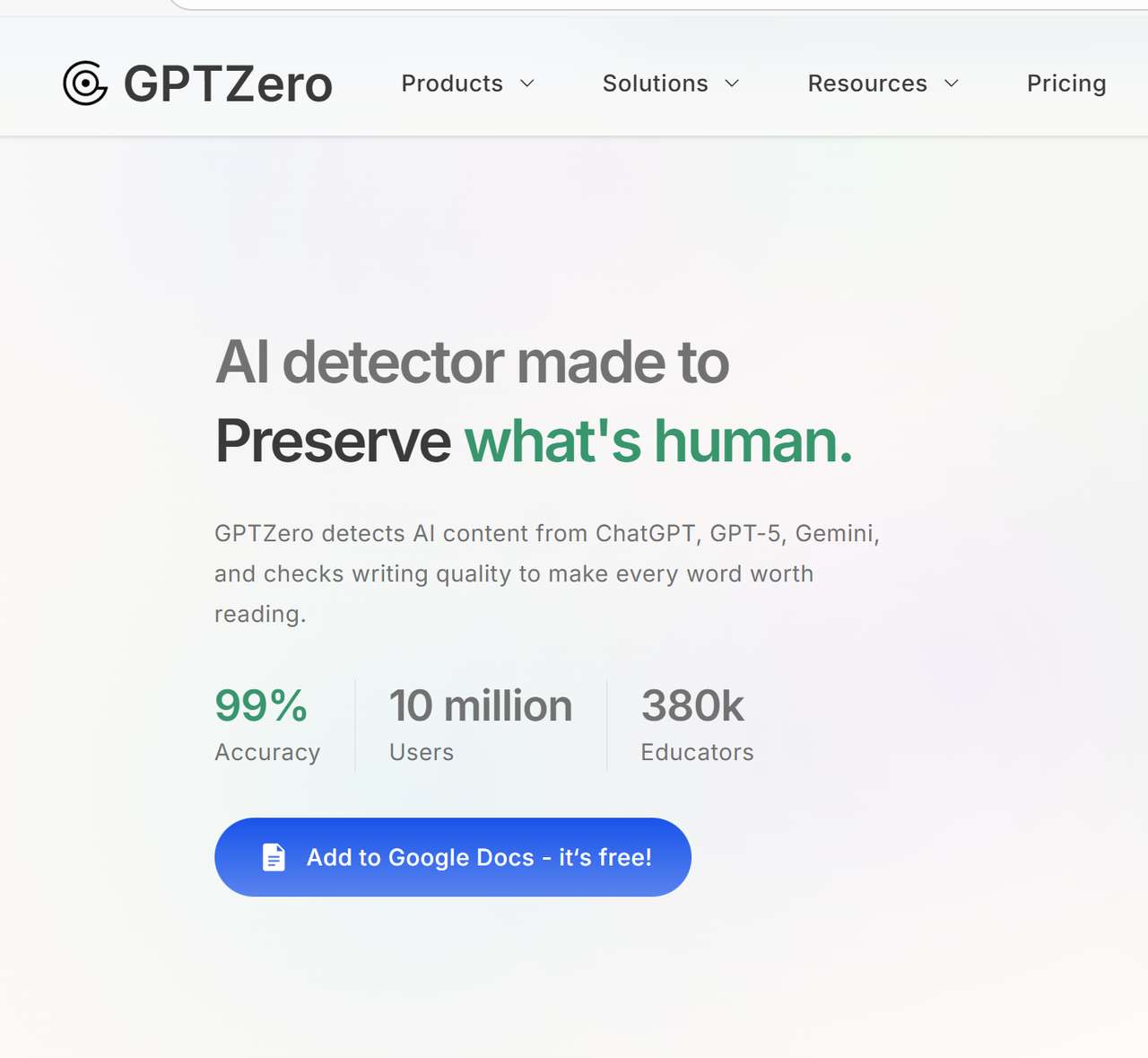 gptzero
